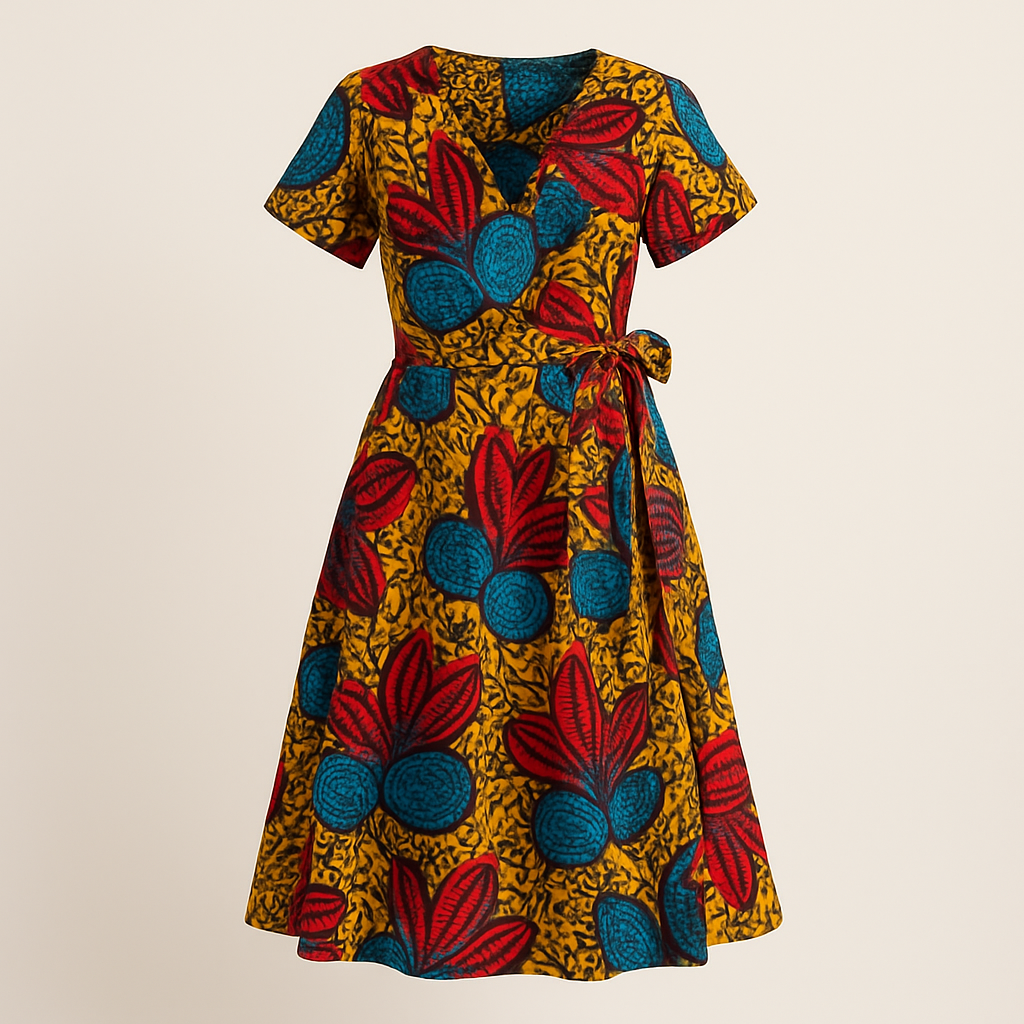 Kitenge Wrap Dress
